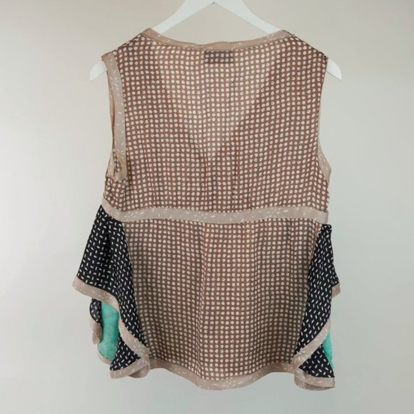 Missoni SS/07 Brown Patchwork Ruffle Tank - Picture 3 of 5